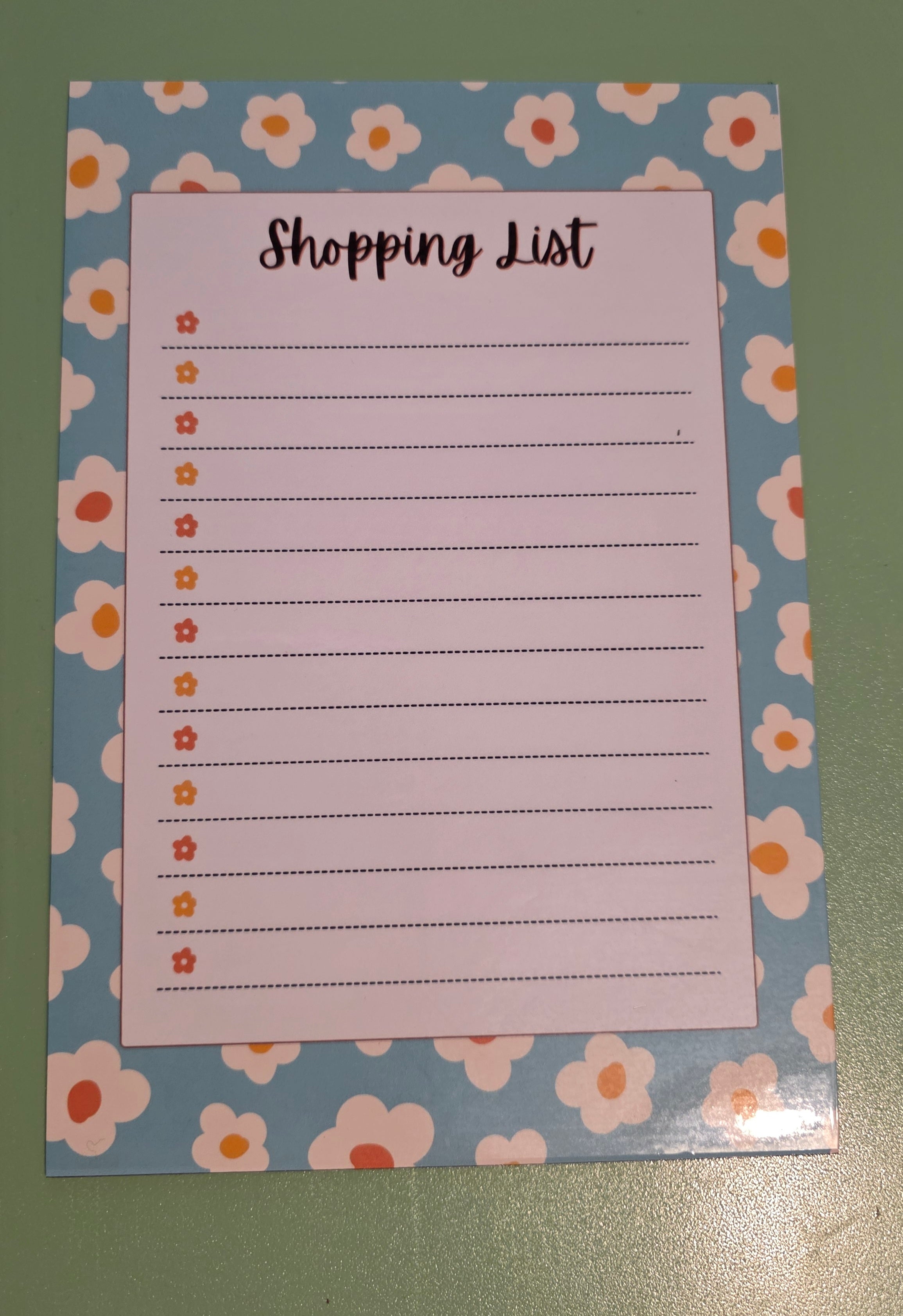 Magnetic Shopping List