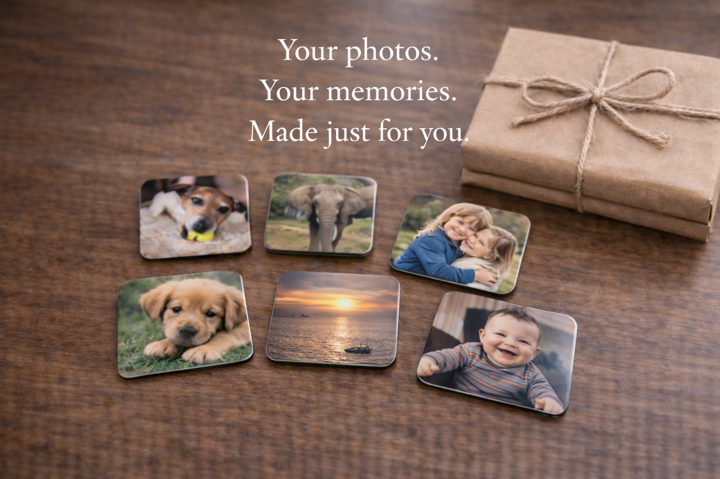 Personalised Photo Magnets – Set of 6 Custom Fridge Magnets