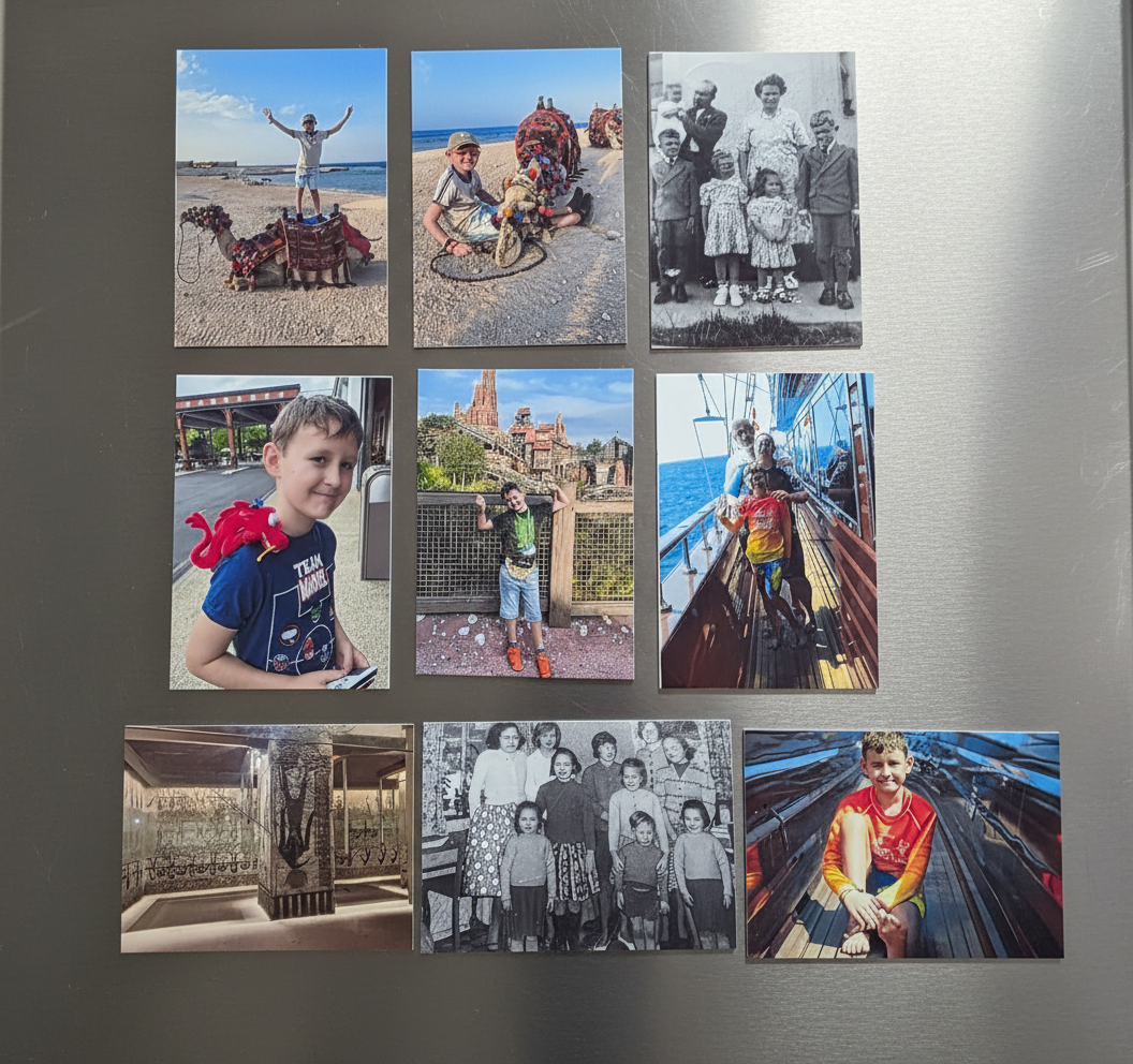 Set of 9 Personalised Mini Photo Magnets 

£5 Launch Offer