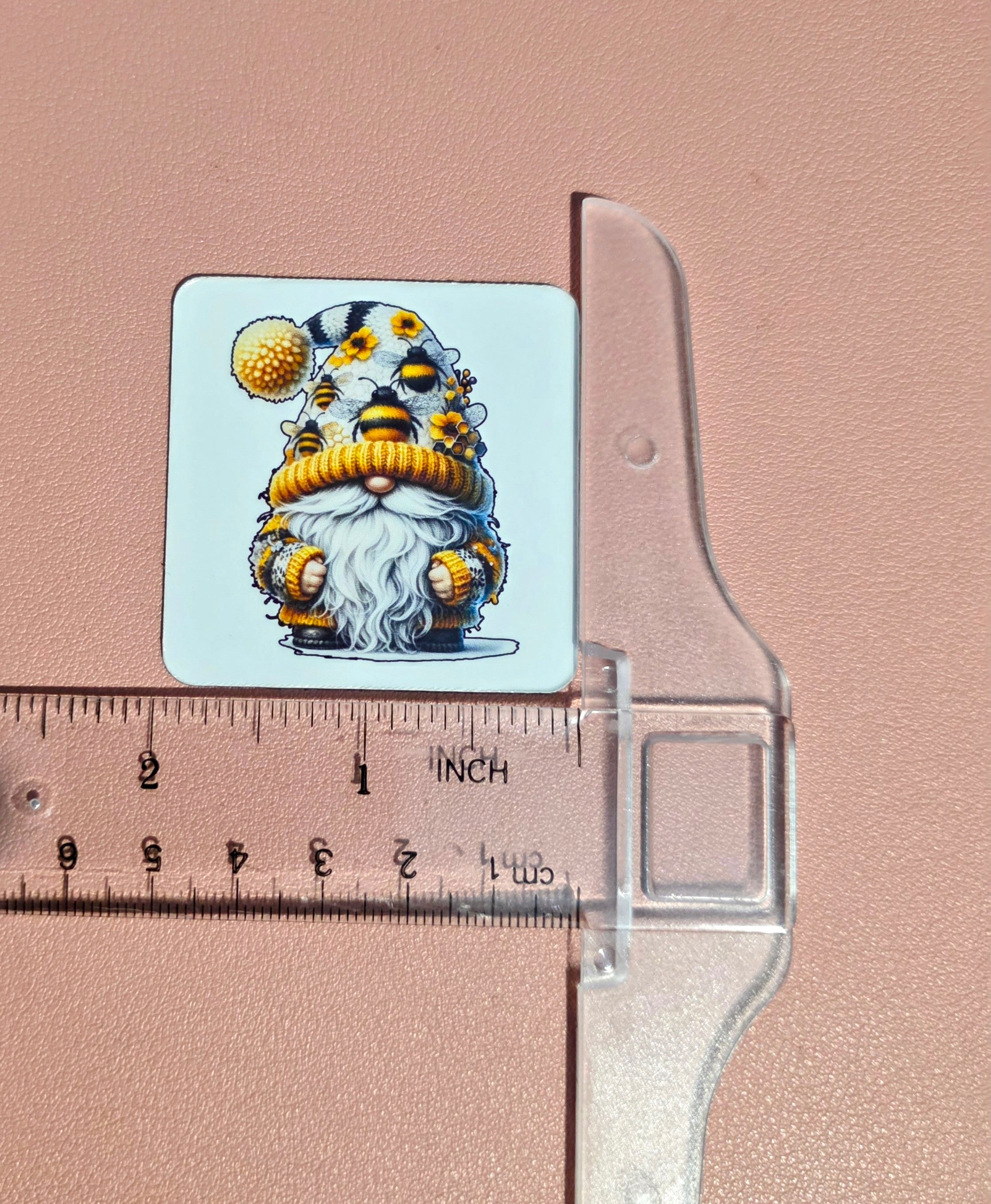 Yellow Bee Gnome Magnet