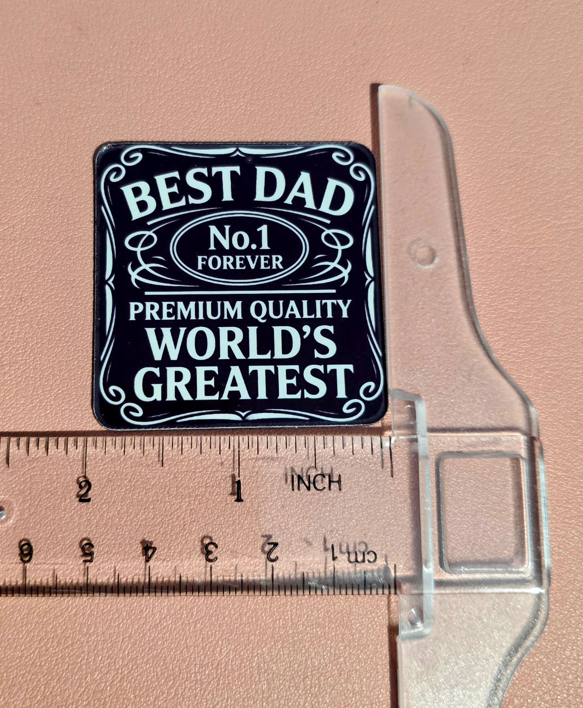 Best Dad Magnet on black