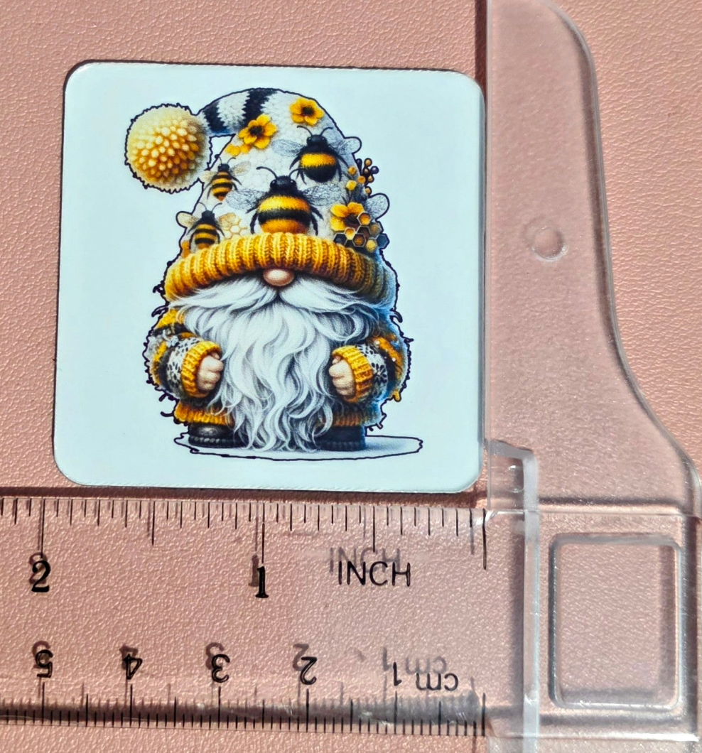 Yellow Bee Gnome Magnet