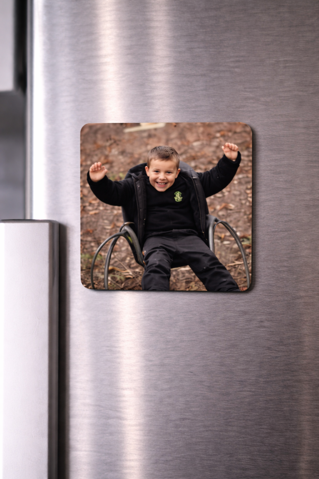 Personalised photo magnet made from a custom photo