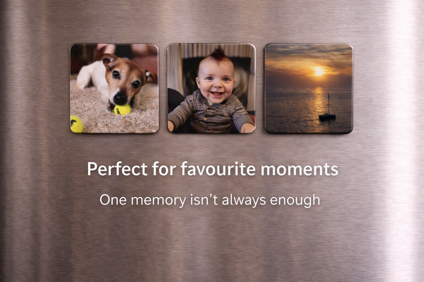 Personalised Photo Magnets – Set of 3 Custom Fridge Magnets